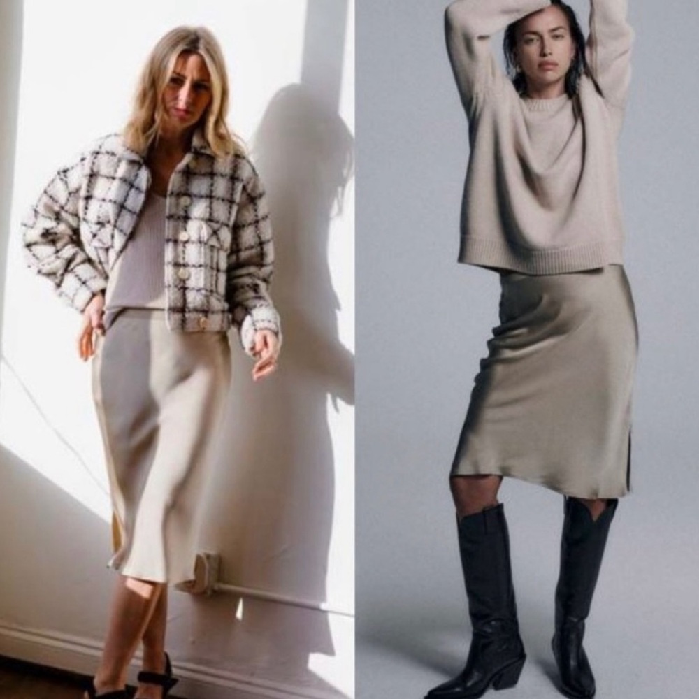 Anine Bing Erin Skirt in Beige
